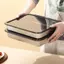 Ge Nhà Bếp Hộp Bảo Quản Tủ Lạnh Tổ Chức Hộp Đựng Thực Phẩm Bằng Thép Không Gỉ Khay Cho Bánh Bao Trái Cây Rau Củ Thịt Bánh n