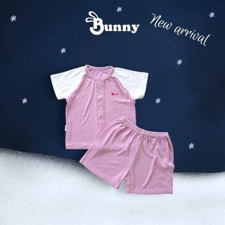 Bộ cộc tăm lụa Hàn mềm mịn tay raglan phối màu xinh xắn cho bé 0-12 tháng-3-10Kg