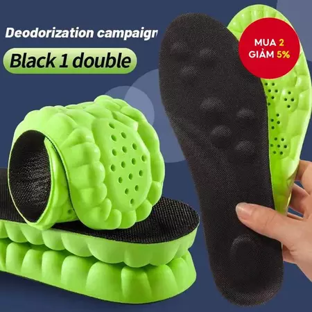 Lót giày đệm 4D Cloud Massage, hỗ trợ vòm mềm cho đôi chân thoải mái