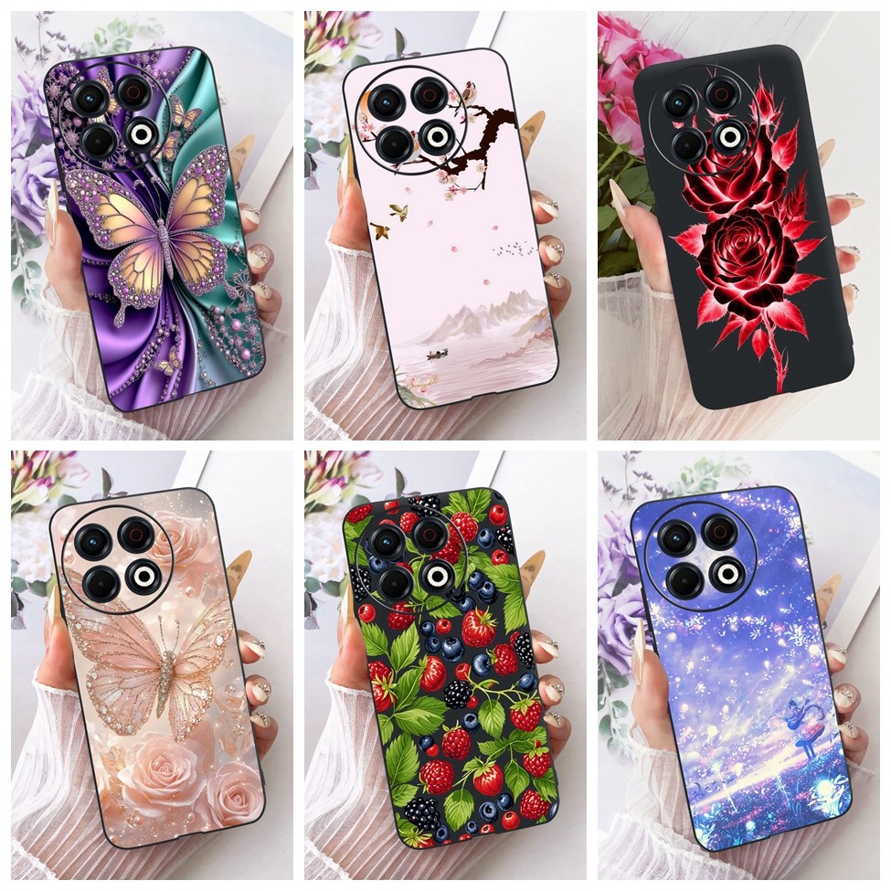 Ốp lưng Tecno KL7 Tecno Spark 30 Pro 4G Cover Mèo dễ thương Thời trang Vỏ sơn ngộ nghĩnh Tecno Spark 30 Pro 4G
