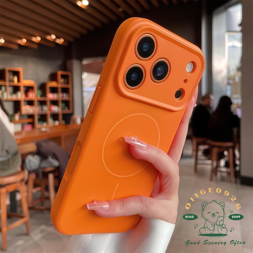 【 Ốp lưng iPhone17 】 Vỏ điện thoại từ tính cảm giác da lỏng iphone17 Pro Max 16 15 14 13 12 Vỏ cho vỏ iPhone Vỏ mềm silicon TPU chống sốc