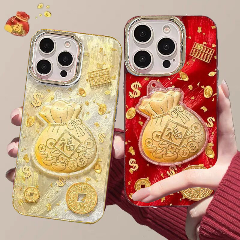 Tết Nguyên Đán Ốp Lưng 3D Redmi Note 15 Pro Plus 5G 15 15C A5, dây đeo vòng tay sang trọng, lông vũ, dây xích, silicon mềm, chống rơi