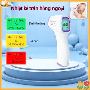 Nhiệt Kế Hồng Ngoại Y Tế - Đo Trán Không Tiếp Xúc, Chính Xác ±0.2°C,Dùng Cho Gia Đình & Văn Phòng