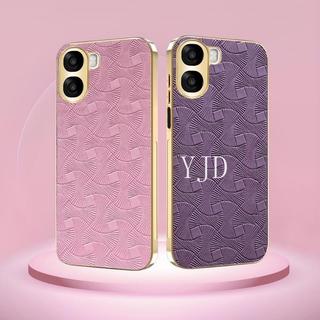 Ốp Lưng Cho OPPO A6 A6s A6t Pro Thời Trang Da Mạ Điện Khung Chống Rơi Điện Thoại