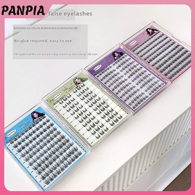 PNPIA-Gege Bear -Gloe Lông mi giả - Ứng dụng 3 bước dễ dàng, vẻ ngoài tự nhiên, hoàn hảo cho người mới bắt đầu với ống hút hướng dương