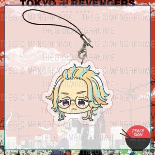 Móc dây treo điện thoại TOKYO REVENGERS ver ĐẦU CHIBI Kịch trường của Takemichi chibi mica acrylic móc khóa anime