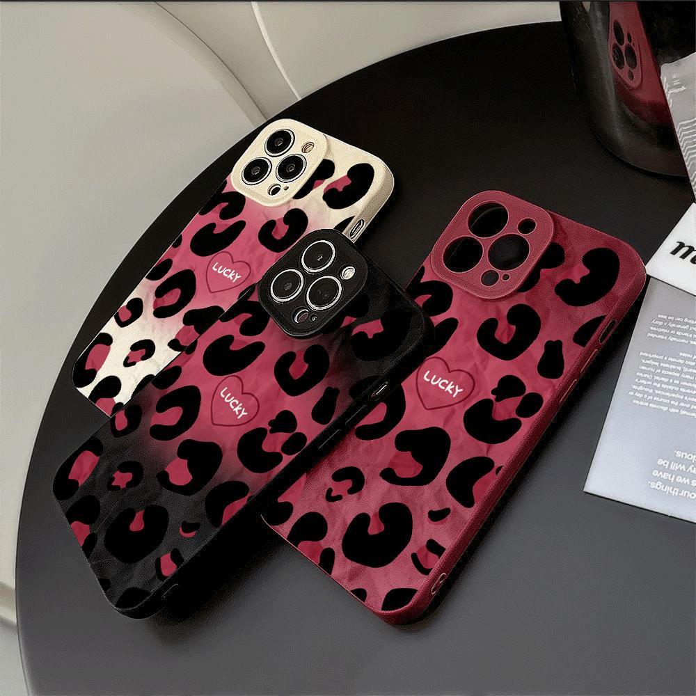 Màu đen Panther mẫu cho iPhone 16 trường hợp iPhone 14promax All Inclusive 15Plus cá tính 13 mới