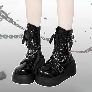 Phong Cách Thánh lolita Guardian Martin Dày y2k Ban Đầu Giày Hot Girl Nữ Lá Chắn Đế Punk Punk punkcat Châu Á Văn Hóa Giày MVJP