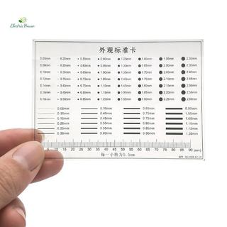 [Nhà điện] Ngoại hình Máy đo điểm thẻ tiêu chuẩn Phim trong suốt Stainparison Card Stain Cra Tương phản Thước PET Cân Dot Line mới