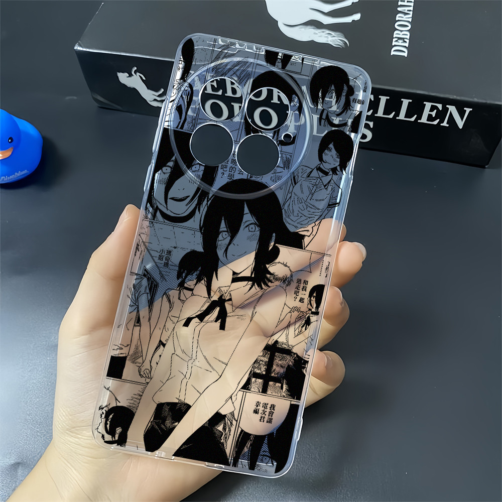"Chainsaw Man REZE" Ốp điện thoại TPU mềm mỏng trong suốt cho Oneplus Ace 6 / 15 13 13R 13T 12 12R 11 Ace 5 Pro Ace 3 3 3V 2V Nord 5 / Bảo vệ Camera Vỏ chống sốc One plus
