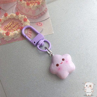 【Chamvn】Móc khóa mặt dây chuyền hình ngôi sao bằng nhựa dễ thương bạn thân hình trái tim dành cho nữ sinh cặp đôi