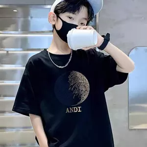 Áo Thun, Đa Dạng Kích Cỡ, Baju Budak Kanak, Trang Phục, Cotton, Thương Hiệu, Dáng Rộng