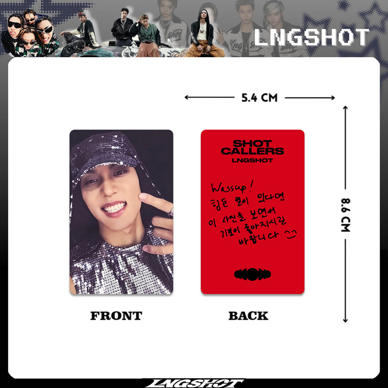 HK1 4 Cái / bộ LNGSHOT LOUIS LOUIS LOMO Card Ra mắt EP Album SHOT CALLERS Bưu Thiếp Bộ sưu tập Ngôi sao Ngoại vi KH1