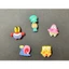 Set 10 Sticker/ Charm gắn dép Bọt biển dễ thương