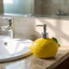 DARON Lemon Soap Dispenser, Vinyl Press Chai Nước Rửa Tay, Sáng Tạo Màu Vàng Trang Trí Dầu Gội Xà Phòng Phòng Tắm