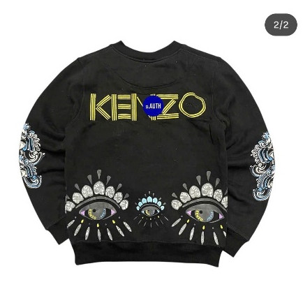 Áo Sweter Thêu Hổ Kon Zo Khóa Vai KCloset Áo Nỉ Dày Dặn Dáng Rộng Nam Nữ NA92
