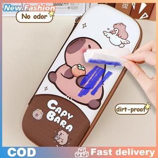 3D dễ thương capybara bút chì trường hợp, không thấm nước vỏ cứng Túi bút cho các đồ dùng học tập