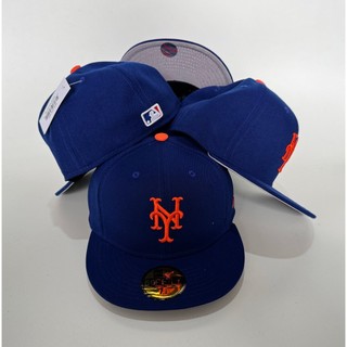 MLB Thêu, New York Mets Team, Xanh lam, Mũ bóng chày đa năng, vừa vặn