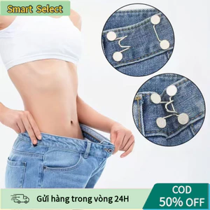 【COD】Bộ nút gài và móc điều chỉnh lưng quần - Thiết kế đơn giản giúp thu hẹp eo hiệu quả, dùng cho nhiều loại quần khác