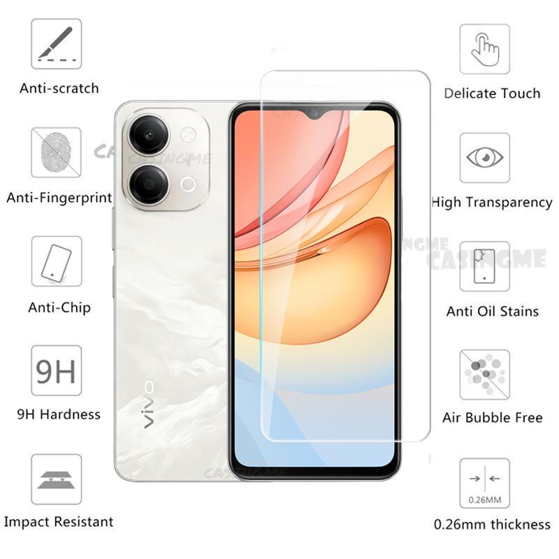 Vivo Y11d 2026 Full Cover Bảo Vệ Màn Hình Cho Vivo Y11d Y21d Y31d Y05 VivoY11d Y11 D 4G 5G 2026 Kính Cường Lực Flim Mặt Trước Mặt Sau Ống Kính Kính Kính Mặt Sau Ống Kính Máy Ảnh