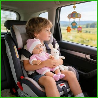 Búp bê trẻ em thực tế Cô gái 12 Inch Đồ chơi toàn thân có thể giặt được thực tế với thỏ Búp bê sinh ra cho gia đình saixit2vn