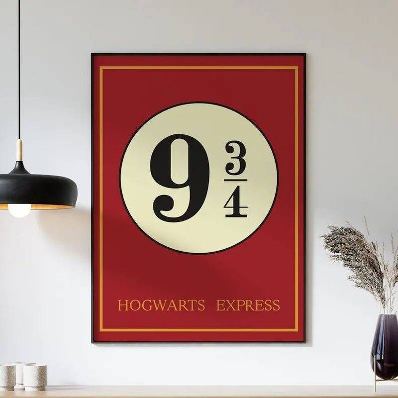 Harry Potter Hogwarts Books Cover Canvas Wall Art No Frame Decor cho phòng ngủ Phòng học