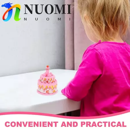 Đồ chơi bánh sinh nhật NUOMI, Giả vờ chơi giáo dục sớm Bộ đồ chơi giả vờ, Giả vờ chơi đồ chơi có vai trò nhẹ Chơi nhạc Công chúa Đồ chơi thời gian trà Đồ chơi trẻ em
