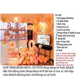 (MIỄN SHIP) Các mẫu trang trí bóng happy birthday mừng sinh nhật,trang trí sinh nhật tiệc sinh nhât tiệc thôi nôi DF8