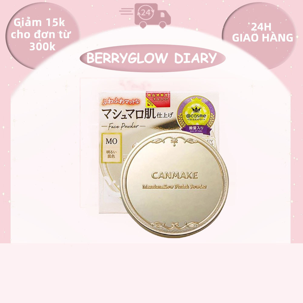 Canmake Marshmallow Finish Powder – Kiềm Dầu Tinh Tế, Lớp Nền Mịn Nhẹ