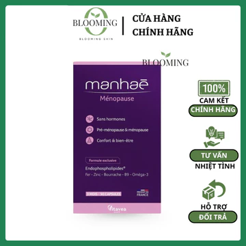 [Sẵn - Công Ty] Viên Uống Nội Tiết Manhae – Hỗ Trợ Cân Bằng Nội Tiết, Giảm Rụng Tóc, Giúp Da Săn Chắc Hồng Hào 90 Viên