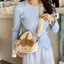 Khung Ảnh Sa Mạc Ngọt Ngào Pudding Túi Đeo Ngang Búp Bê Sang Trọng Trẻ Em Bapa Dung Tích Lớn Với Mặt Dây Chuyền Sang Trọng Hoạt Hình Túi Đeo Vai Bé Gái VN