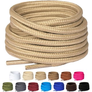 2 Cặp Dây Giày Tròn Cổ Điển Cho Sneaker, Đi Bộ Đường Dài, Oxford, Bền