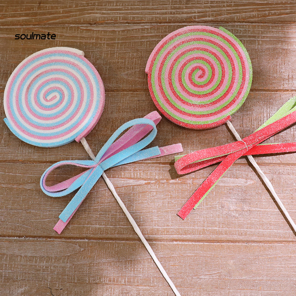 Giáng Sinh Kẹo Giả Lollipop Trang Trí Cây, Vòng Hoa, Bàn Tiệc Gia Đình