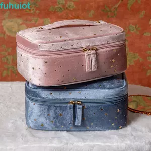 FUHUIOT Túi Trang Điểm Ngôi Sao Mềm Bảo Quản Rửa Xách Bronzing Son Môi Đa Năng
