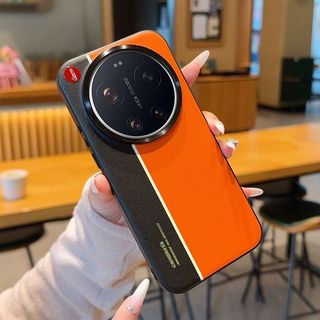 Phong Cách Hợp Thời Trang Cao Cấp Màu Sắc Phù Hợp Với Xiaomi 17Ultra Phiên Bản Leica Ốp Điện Thoại Influencer Dark Night Huỳnh Quang Dải 17u Ánh Sáng Sang Trọng Đồng Bằng Da