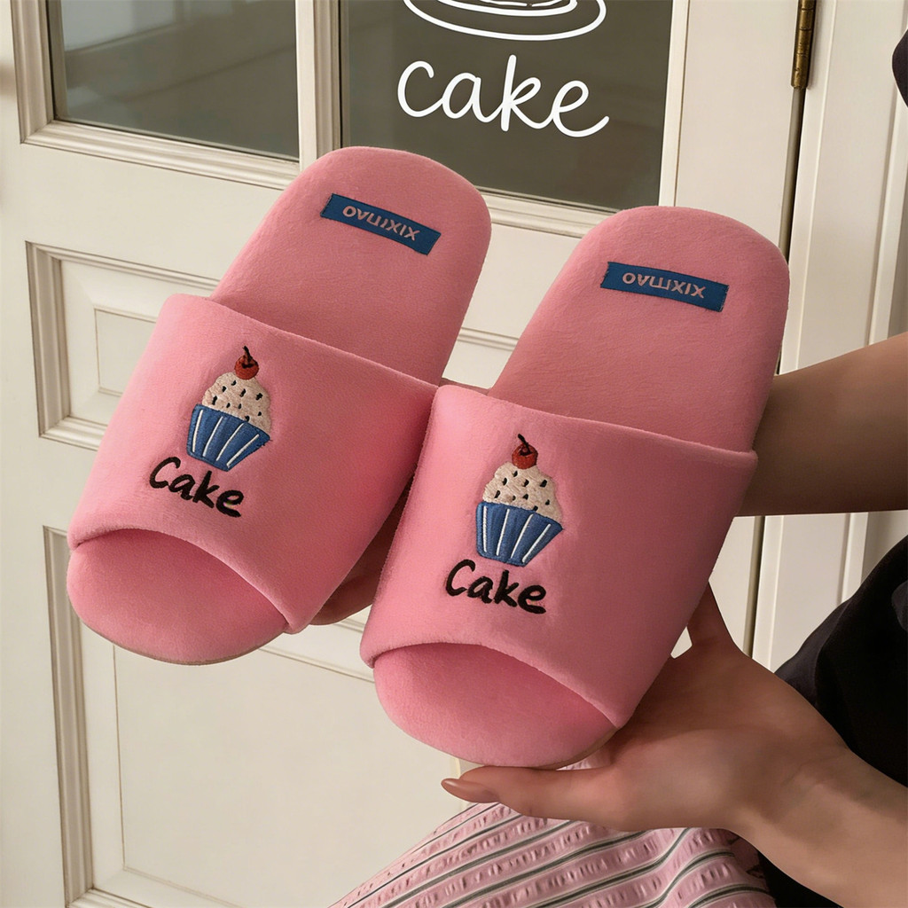 XIXITIAO Dép Cotton Phong Cách Nhật Bản Vải Nhà Bốn Mùa Nam Nữ Tắt Tiếng Xuân Thu Phong Cách Mới