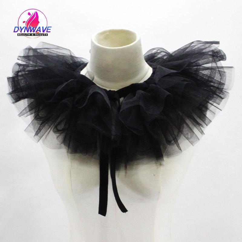 Gothic Tulle Ruffle Cổ Trang Phục Phụ Kiện Khăn Choàng Trang Trí Ve Áo Có Thể Tháo Rời
