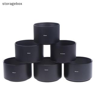 [Hộp đựng] 40.5mm 43mm 46mm 49mm 52mm 55mm 58mm 62mm 67mm 72mm 77mm Ống kính kim loại dài cho ống kính máy ảnh Tấm che nắng đa năng Đẹp