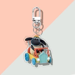 Shaun The Sheep Keychain | Gantungan Kunci Shaun The Sheep UV Printed 2 Sisi on 3 mm Acrylic Frame - GA56A