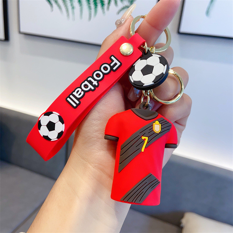 Sáng Tạo Mới World Cup Ngôi Sao Áo Móc Khóa Cá Tính Bóng Đá Người Hâm Mộ Quà Tặng