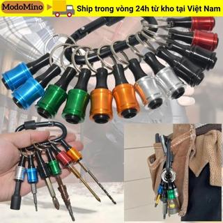 MODOMINO 6 Chiếc Móc Chìa Khóa Adapter Mũi Khoan, 6 Chiếc Giá Đỡ Đầu Tua Vít Di Động, Cần Nối Dài Thay Đổi Nhanh Dụng Cụ Cầm Tay Trọng Lượng Nhẹ Ngoài Trời