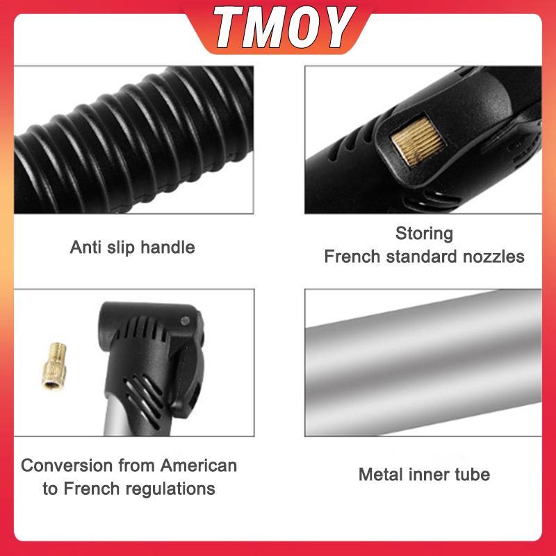 Máy bơm hơi mini cầm tay TMOY cho xe đạp và dụng cụ thể thao