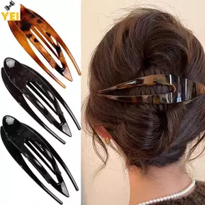 Kẹp Tóc Acrylic Thời Trang cho Bé Gái và Phụ Nữ - Tạo Kiểu Đuôi Ngựa và Cua Barrette