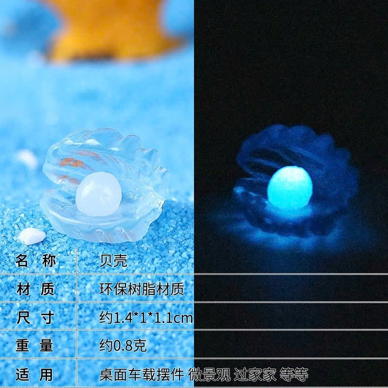 Set Charm Vỏ Sò Phát Sáng – Charm Biển phụ kiện DIY dễ thương