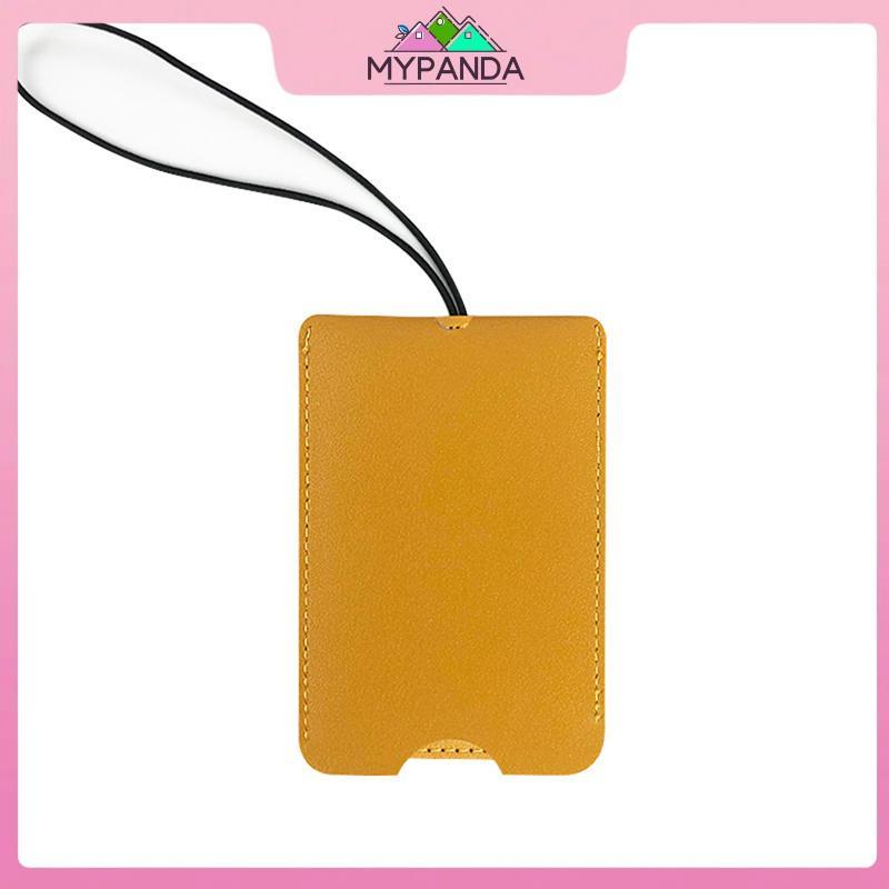 MYPANDA Thẻ hành lý di động Phụ kiện du lịch Vali da PU Nhận dạng tên Thẻ địa chỉ.