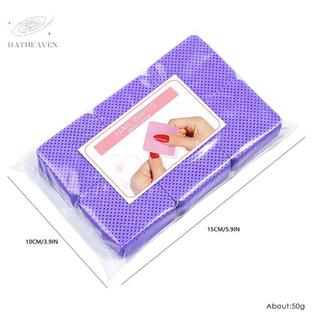 [hatheaven] Khăn lau móng tay miễn phí Lint 300 miếng, khăn lau keo nối mi, miếng lau dính, bông làm sạch đẹp