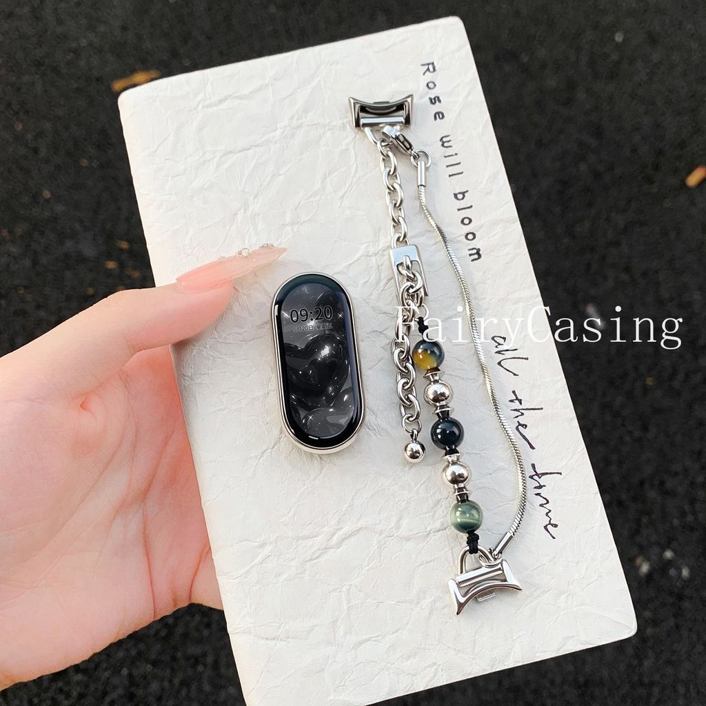 Dây đeo hàng đôi cho Xiaomi Mi 10 9 8 7 6 5 4 3 Dây đeo đồng hồ cho Mi Band 8 9 Hoạt động Vòng tay Trang sức Dây chuyền rắn Phụ kiện