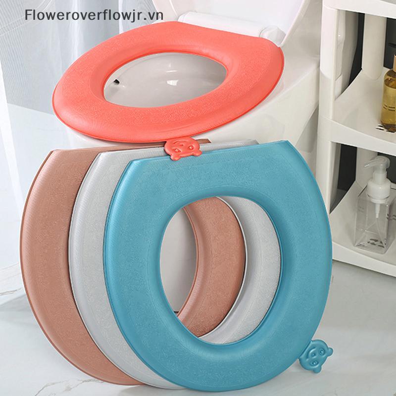 Vỏ bọc bồn cầu chống nước FJR 1Pc EVA, Đệm vệ sinh đa năng dày HOT