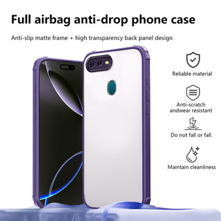 Áp dụng cho Ốp lưng OPPO A7 AX7 A5S A12 AX5S A12 A12S a11k CPH1909 CPH1920 Đệm khí bốn góc trong suốt cao cấp bảo vệ vỏ mềm chống sốc QIHW SCZF