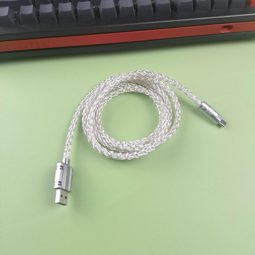 Dây Cáp Bàn Phím Cơ RGB Bọc Dù 8 Lõi Dài 1M3 | KCAP - World of keycaps